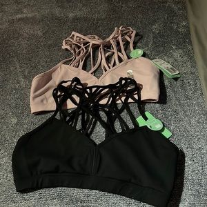 NWT’s 2 Forever 21 cross chest and back bralette’s